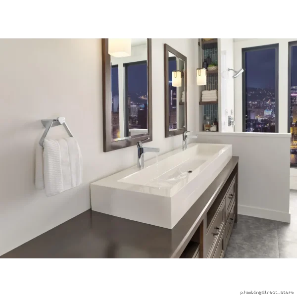 Stainless Steel Single Hole Bathroom Faucet with Delta Finish - Zura 574-SSMPU-DST - Image 2