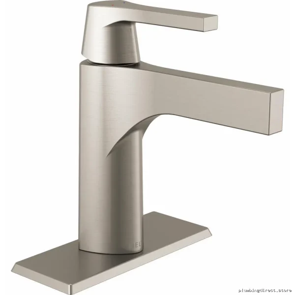 Stainless Steel Single Hole Bathroom Faucet with Delta Finish - Zura 574-SSMPU-DST - Image 3