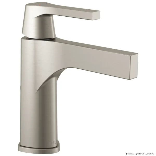Stainless Steel Single Hole Bathroom Faucet with Delta Finish - Zura 574-SSMPU-DST - Image 4