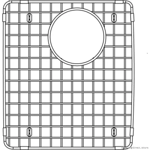 Durable Stainless Steel Sink Grid for Blanco Horizon Model 406372