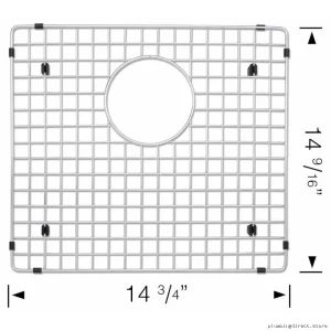 Stainless Steel Sink Grid - Quatrus Bar Sink Compatible (Models 401245/401515) | Blanco