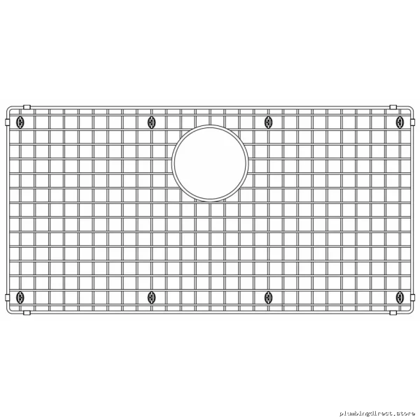 Stainless Steel Sink Organizer Grid - Durable Blanco Single Bowl Drain Strainer by Quatrus