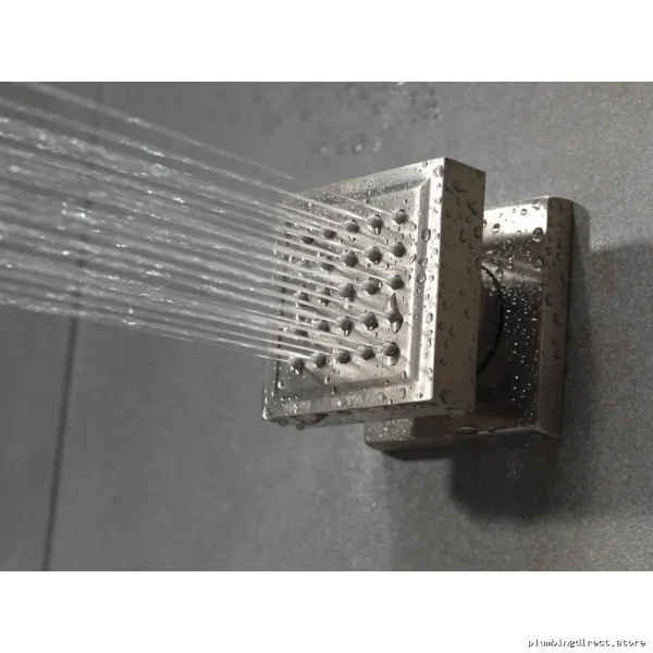 Stainless Steel Square Surface-Mount Body Sprayer by Lumicoat - Durable Modern Design - Image 2