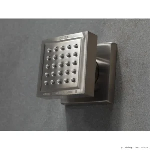 Stainless Steel Square Surface-Mount Body Sprayer by Lumicoat - Durable Modern Design