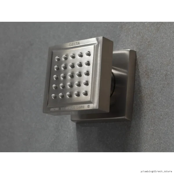 Stainless Steel Square Surface-Mount Body Sprayer by Lumicoat - Durable Modern Design