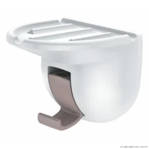 Stainless Steel Suction-Cup Mounted Soap Dish with Built-In Hook | Moen Glacier LR2315W