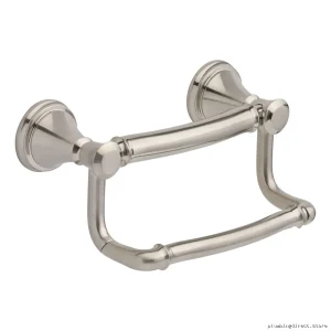 Durable Stainless Steel Toilet Paper Holder with Assist Bar - Easy Install Delta 41350-SS