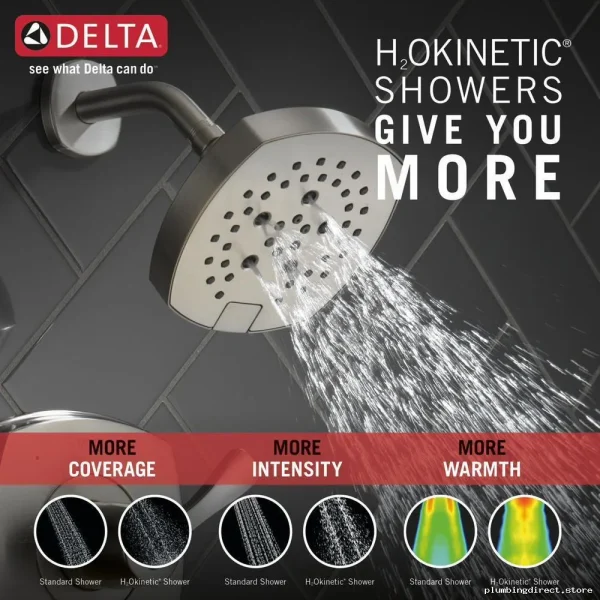 Stainless Steel Tub & Shower Trim Kit - Stryke T Series Delta Finish - Image 3