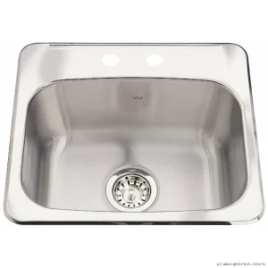 Durable Stainless Two-Hole Undermount Bar/Kitchen Preperation Basin