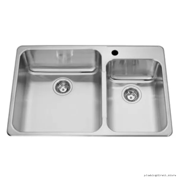 Stainless Steel Three Hole Undermount Kitchen Sink with Deep Basin