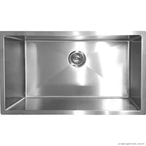 Excalibur Stainless Steel Undermount Kitchen Sink 10mm Radius Single Bowl