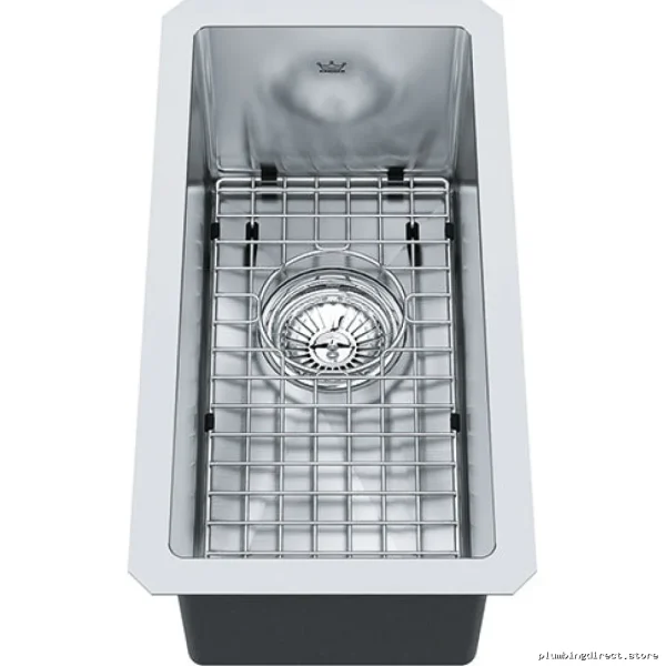 Stainless Steel Single Bowl Undermnt Kitchen Sink w/DrainGrid-KCUS