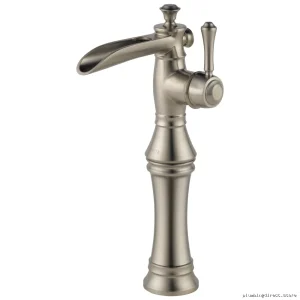 Stainless Steel Bathroom Vessel Sink Faucet with Channel Spout Design - 798LF-SS Delta