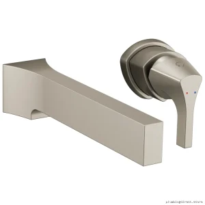 Stainless Steel Wall Mount Bathroom Faucet Trim - Zura Single Handle Design T574LF-SSWL Delta