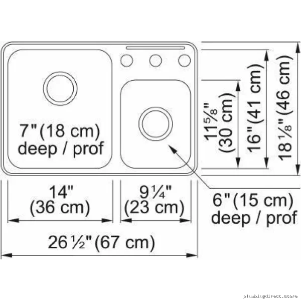 Wide Stainless Triple-Hole Single-Basin Undermount Kitchen Sink - Image 2