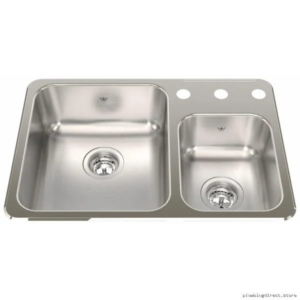 Wide Stainless Triple-Hole Single-Basin Undermount Kitchen Sink