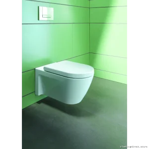 Dual Flush Wall Mount Toilet - Starck 2 Round Bowl (No Seat) White Duravit