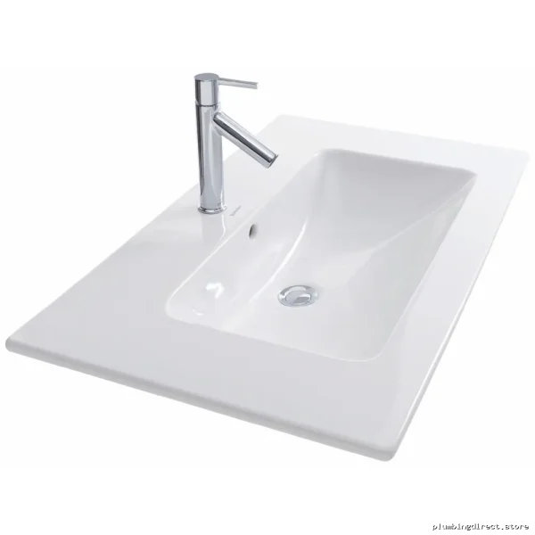 Starck Designed Duravit Single-Hole Bathroom Sink - White Modern Minimalist Design