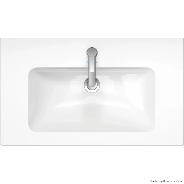 Starck Designed Duravit Single-Hole Bathroom Sink - White Modern Minimalist Design - Image 3