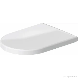 Elongated Soft-Close Toilet Seat Fits Duravit | White #6228 by Starck