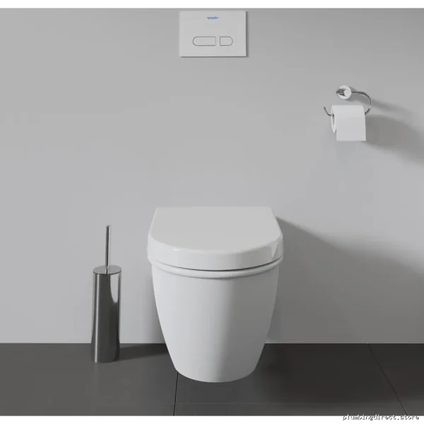 Elongated Soft-Close Toilet Seat Fits Duravit | White #6228 by Starck - Image 2