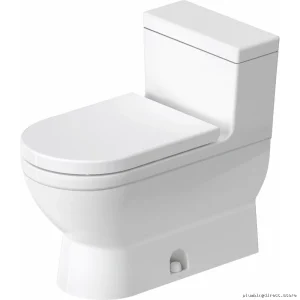 Starck 3 Comfort Height One-Piece Toilet Kit w/ Seat 1.28 GPF - White