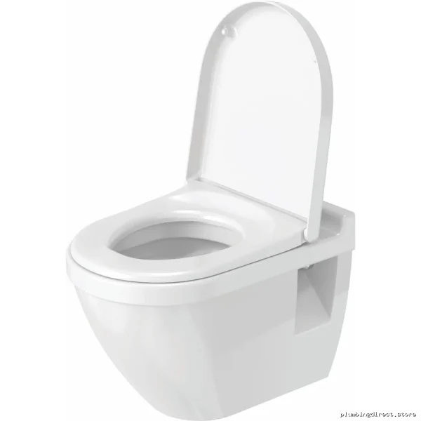 Starck 3-Round White Toilet Seat with Soft Close - Duravit 0063890000 - Image 2