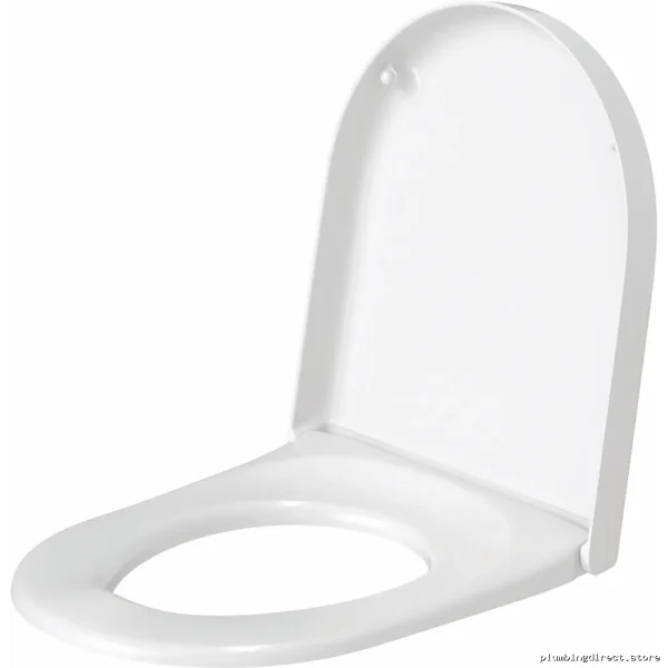 Starck 3-Round White Toilet Seat with Soft Close - Duravit 0063890000 - Image 3