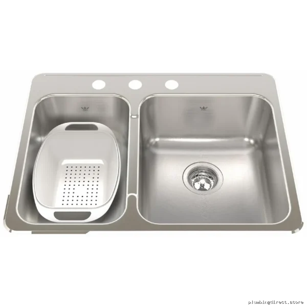 Steel Queen 1.5 Bowl Drop-In Kitchen Sink - Image 3