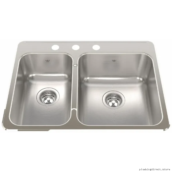 Steel Queen 1.5 Bowl Drop-In Kitchen Sink