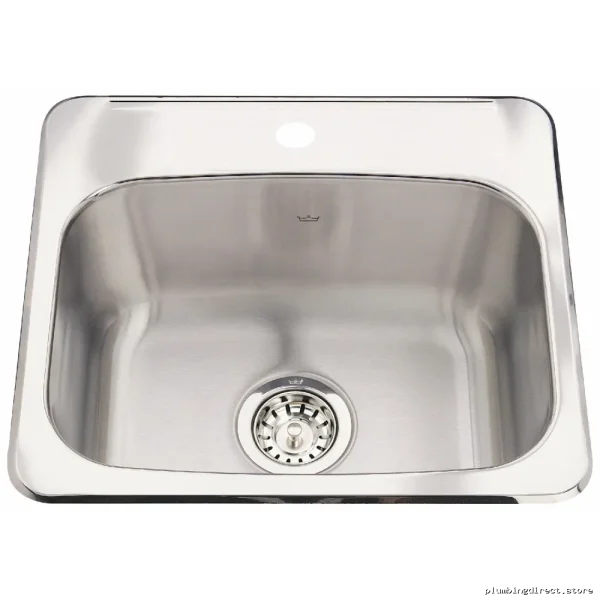 Steel Queen 19-1/8 Stainless Steel Drop-In Bar Prep Sink - 1 Bowl 1 Hole - Image 2