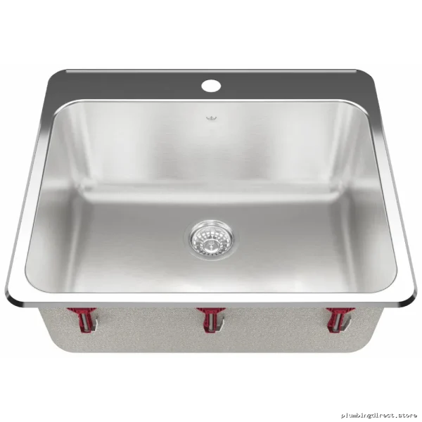 Steel Queen 1 Bowl Drop-In Laundry Sink - Stainless Steel 25-5/8 Size Kindred