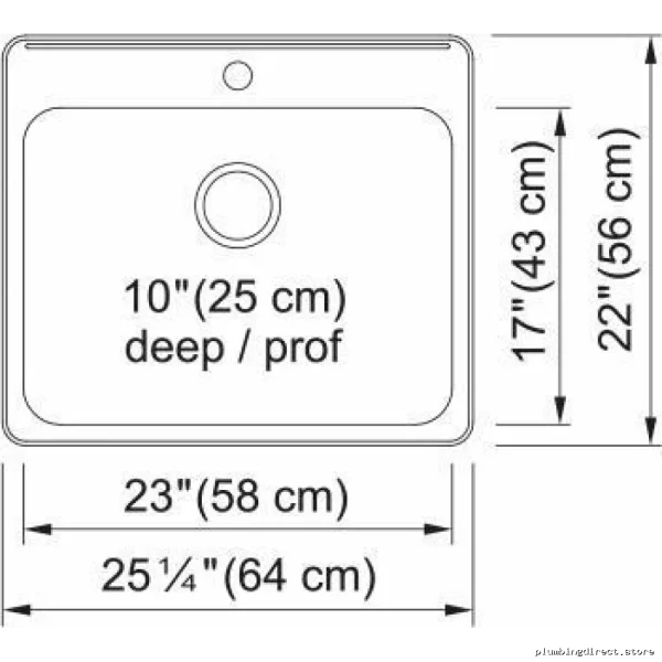 Steel Queen 1 Bowl Drop-In Laundry Sink - Stainless Steel 25-5/8 Size Kindred - Image 2