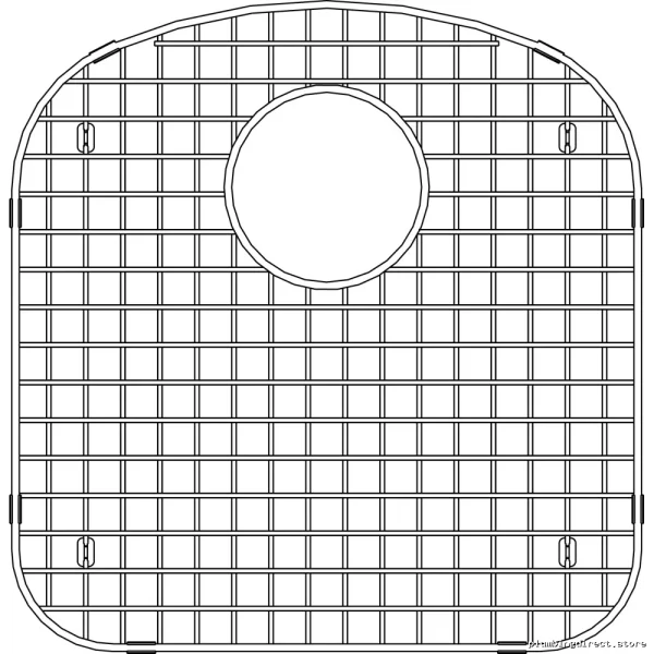 Stellar Premium Stainless Steel Sink Grate - Durable Design 406498 Blanco