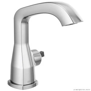 Stryke Chrome Single Handle Bathroom Faucet (576-LPU-LHP-DST Delta) for Single Hole Sinks