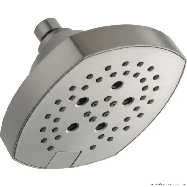 Stainless Steel 5-Setting H2Okinetic Shower Head by Stryke Delta - Image 3