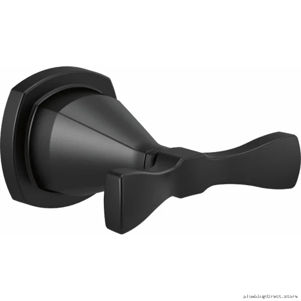 Stryke Dual Towel & Robe Hook - Matte Black Stainless Steel 77638-BL Delta Bath Accessory