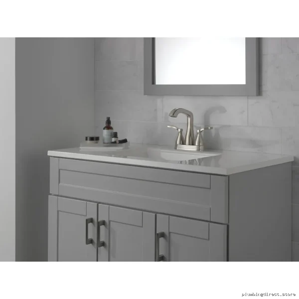 Stryke Bathroom Faucet Centerset - Stainless Steel Delta Model Ready to Install