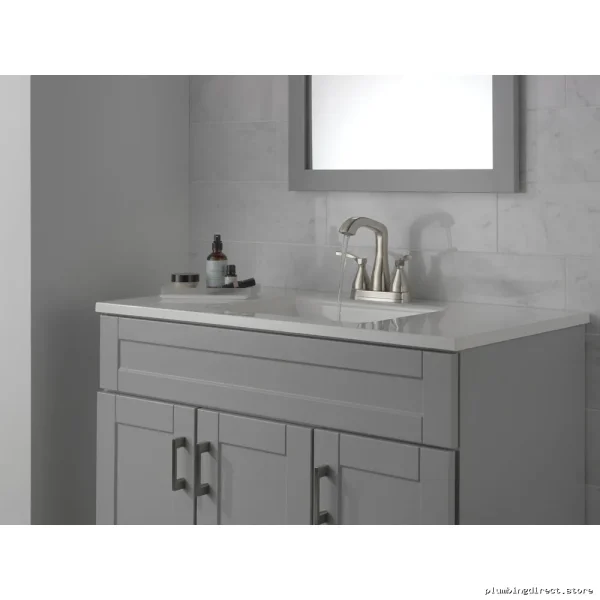 Stryke Bathroom Faucet Centerset - Stainless Steel Delta Model Ready to Install - Image 2