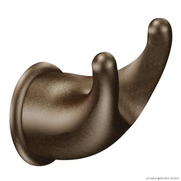 Moen Mason Double Robe Hook Old World Bronze - Sturdy Rustic Design YB8003OWB