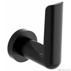 Stylish Black Parabola Towel Hook for Modern Bathrooms