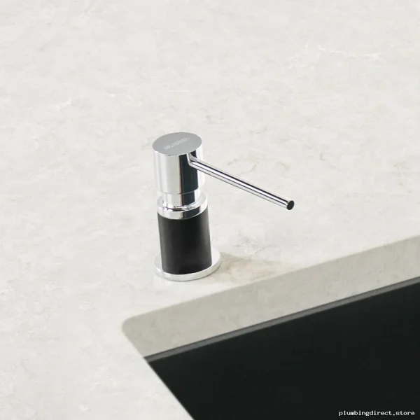 Blanco Chrome & Coal Black Lato Soap Dispenser - Stylish Bathroom Essential