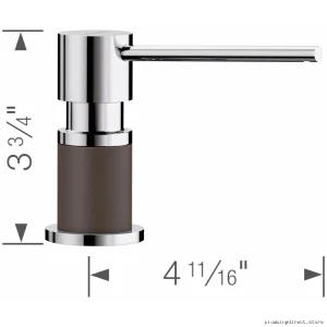 Blanco Lato Designer Chrome/Cafe Dispenser