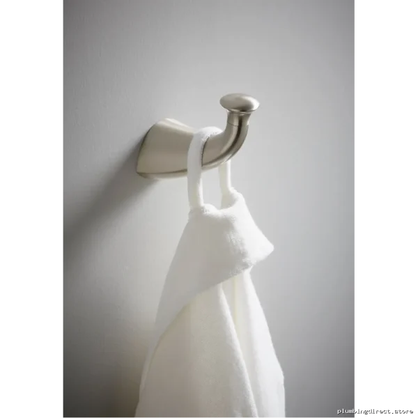 Kohler Alteo Robe Hook - Bathrobe Hook with Stylish Vibrant Brushed Nickel Finish - Image 2