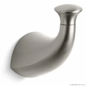 Kohler Alteo Robe Hook - Bathrobe Hook with Stylish Vibrant Brushed Nickel Finish