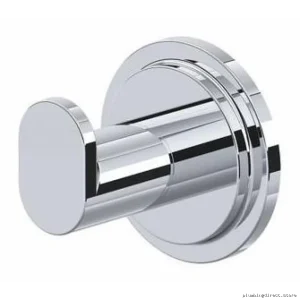 Stylish Chrome Bathroom Robe Hook with Wall Mount - RIOBEL