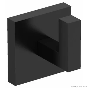 Riobel Pro Black P940BK Modern Bathroom Robe Hook - Durable & Stylish