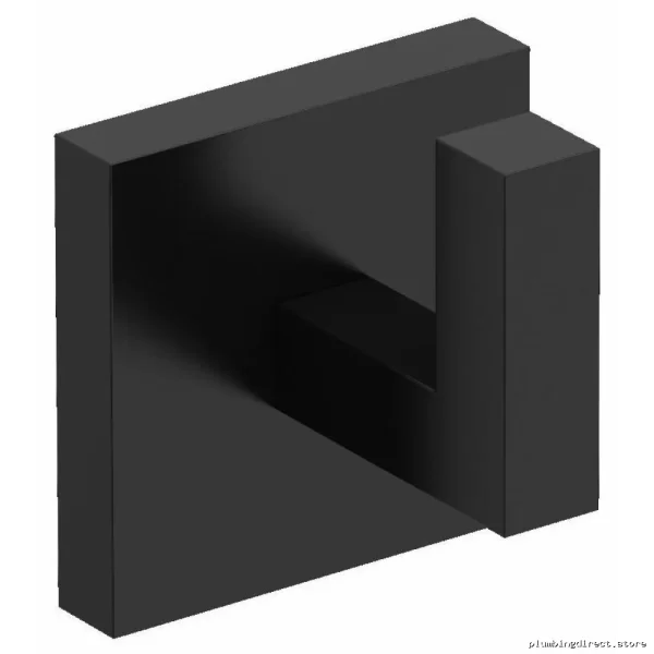 Riobel Pro Black P940BK Modern Bathroom Robe Hook - Durable & Stylish