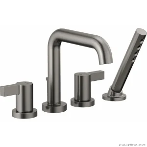 Stylish Extended Lever Tub Handle Kit for Roman Bathtubs - Luxe Steel HL635-SL by Brizo