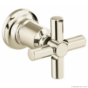Stylish Luxe Nickel Wall Mount Cross Handle Kit - Brizo